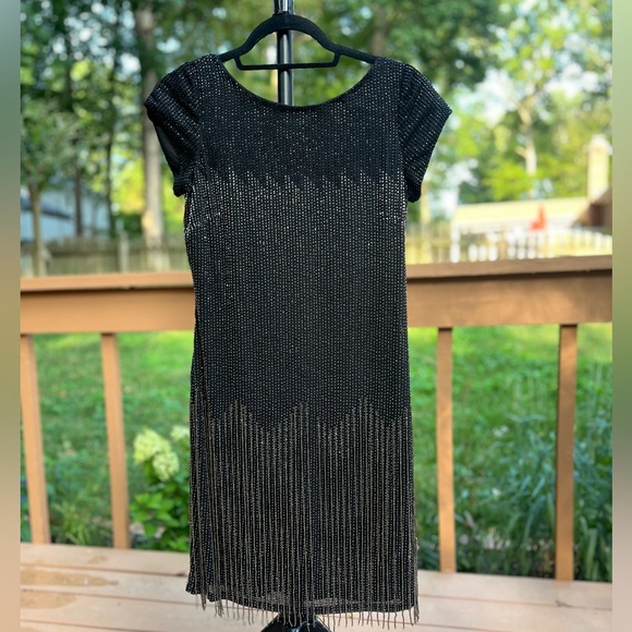 Aidan Maddox beaded fringe dress - Picture 1 of 7